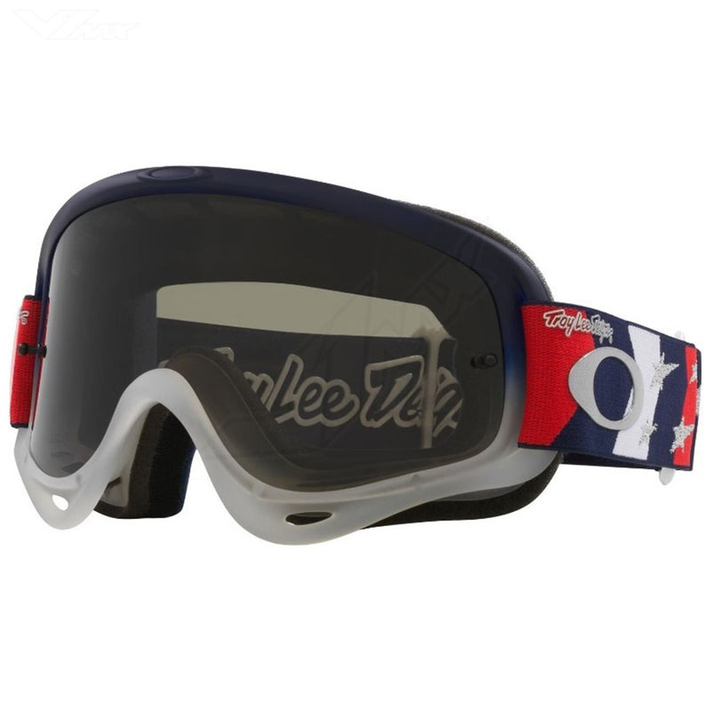 Load image into Gallery viewer, O-Frame MX Goggle TLD RWB Stars w/ Dark Grey Lens Oakley
