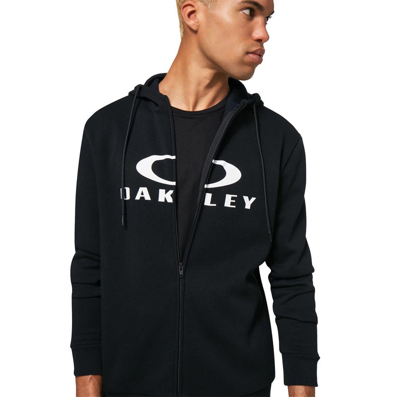 Load image into Gallery viewer, Bark FZ 2.0 Hoodie Black/White Oakley - front
