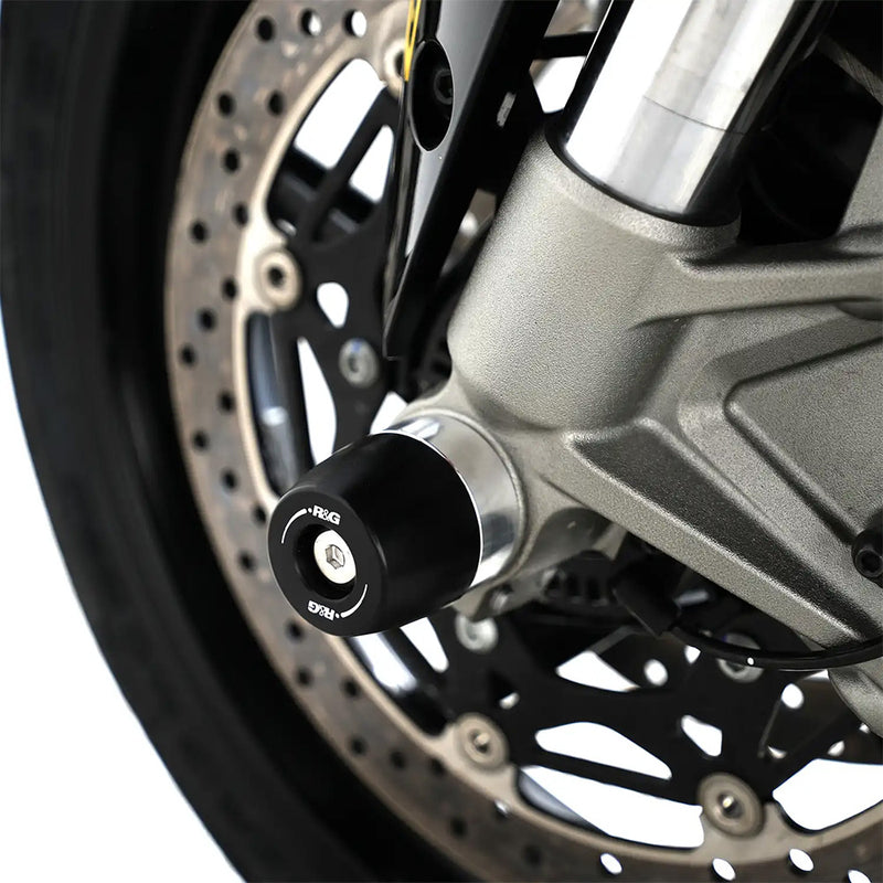 Load image into Gallery viewer, Fork Protectors APEX for Yamaha YZF-R9 25- Black R&amp;G
