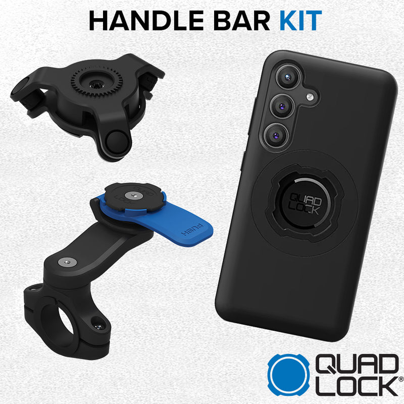 Load image into Gallery viewer, Samsung Galaxy S24 Handlebar Mount Kit Quad Lock
