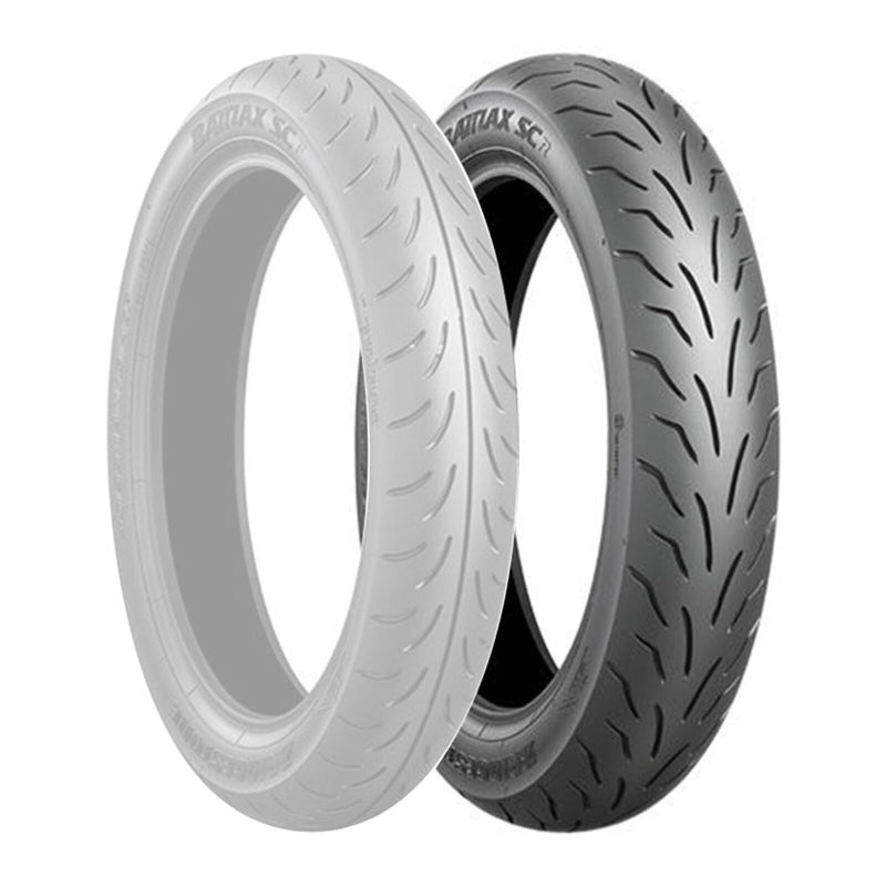 Load image into Gallery viewer, Bridgestone SC1 130/70-12 Rear Scooter Tubeless Tyre
