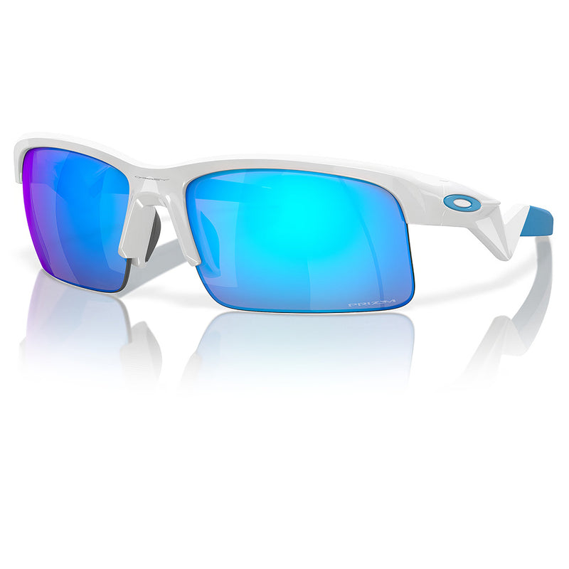 Load image into Gallery viewer, 0OJ9013-0262 Oakley Capacitor Sunglasses, Polished White Frame with PRIZM Sapphire Lens
