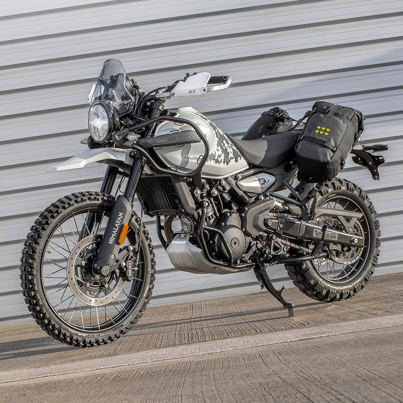 Load image into Gallery viewer, ROYAL ENFIELD Himalayan fitted with the Kreiga OS-BASE /  OS-Adventure Packs
