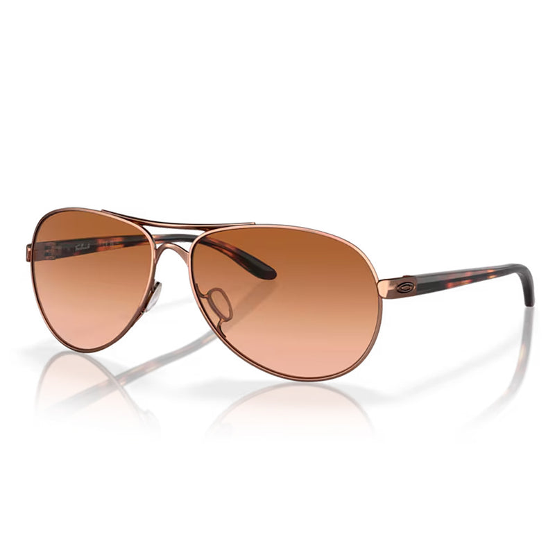 Load image into Gallery viewer, Feedback VR50 Brown Gradient Lenses - Rose Gold Frame
