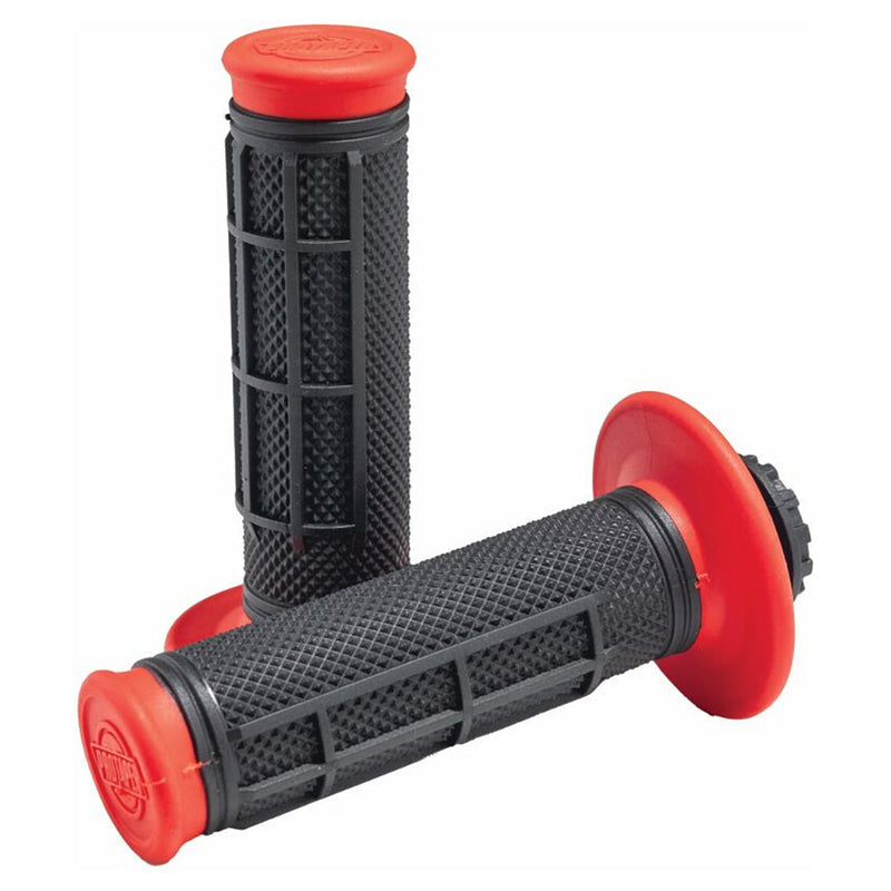 Load image into Gallery viewer, ProTaper Pro Series Lock-On - Half Waffle - Red Black
