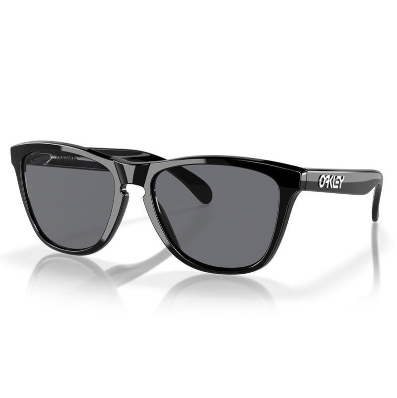 Load image into Gallery viewer, 0OO901324-30655 Oakley Frogskins Sunglasses Polished Black Frame with Grey Lens
