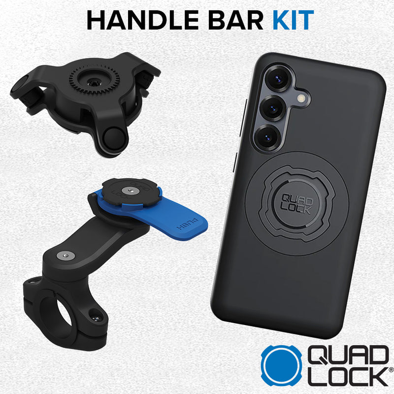 Load image into Gallery viewer, Samsung Galaxy S25 Handlebar Mount Kit Quad Lock
