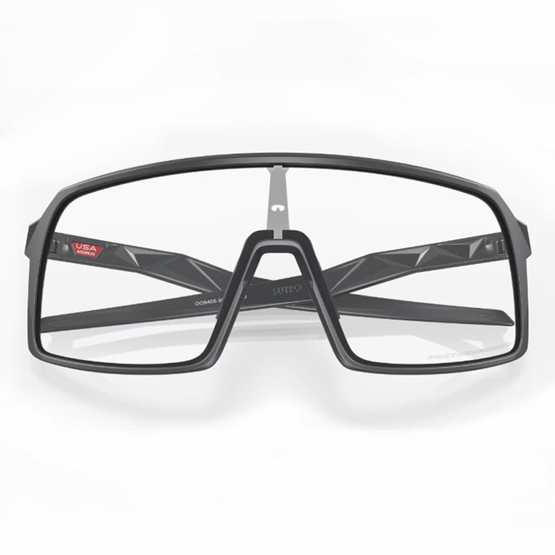 Load image into Gallery viewer, OO9406-9837 Oakley Sutro Sunglasses Matte Carbon Frame, Clear to Black Iridium Photochromic Lens - Transition Lens
