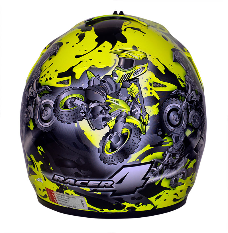 Load image into Gallery viewer, RACER 4 KIDS FLURO YELLOW (2)
