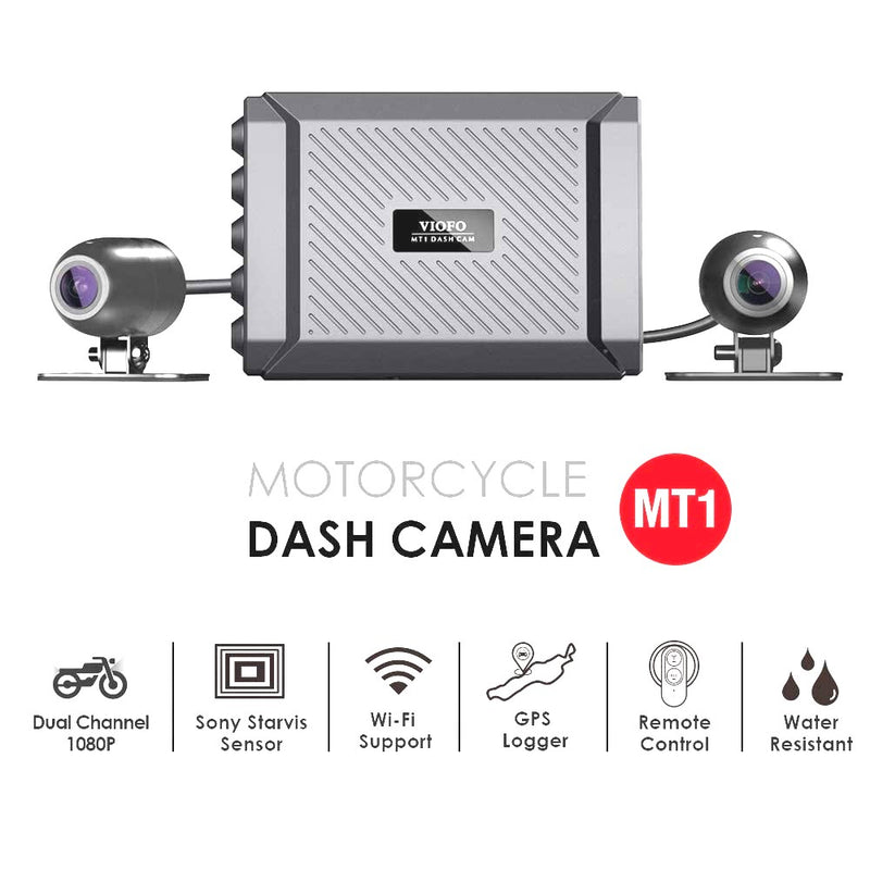 Load image into Gallery viewer, VIOFO 1080P MOTORCYCLE DASHCAM DUAL CHANNEL F/R WIFI + GPS
