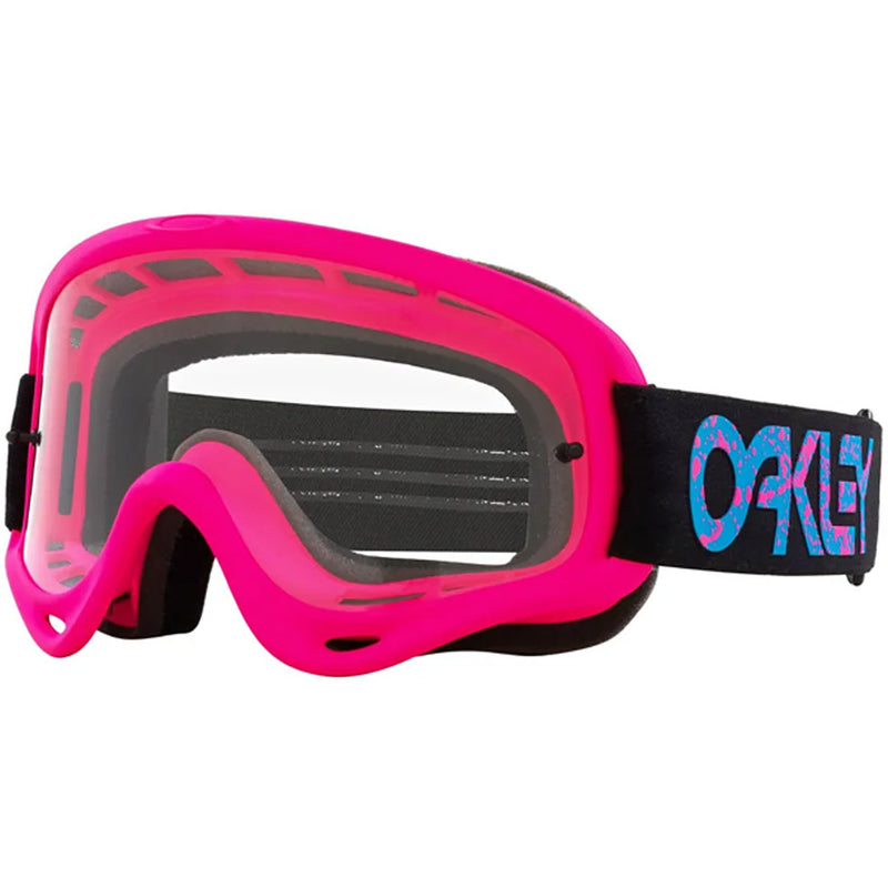 Load image into Gallery viewer, Oakley O Frame Pink Splatter Clear Goggles
