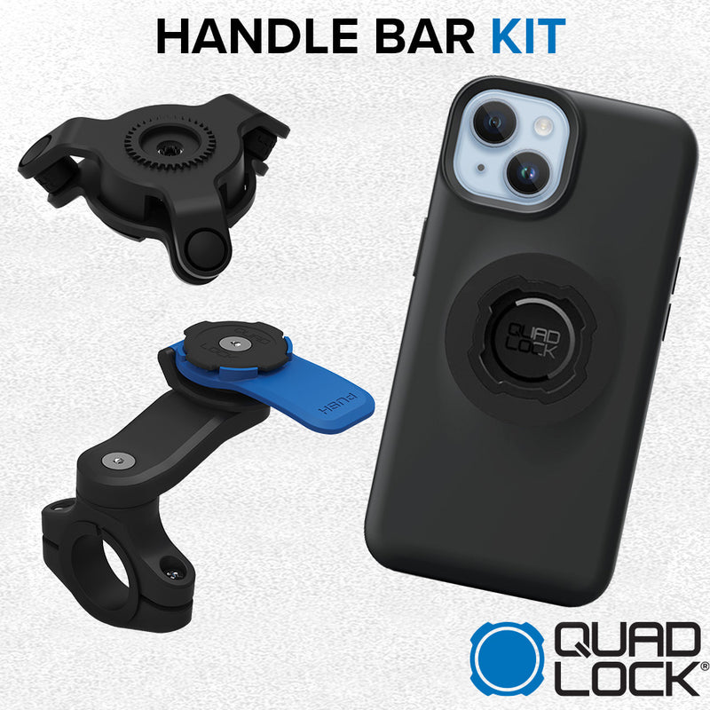 Load image into Gallery viewer, iPhone 14 Handlebar Mount Kit Quad Lock
