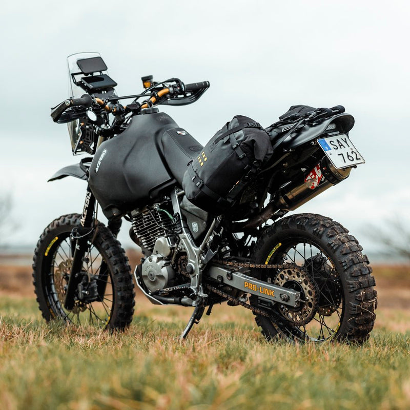 Load image into Gallery viewer, Bike fitted with the Kreiga OS-BASE and OS-Adventure Packs
