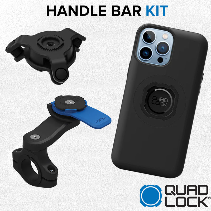 Load image into Gallery viewer, iPhone 13 Pro Handlebar Mount Kit Quad Lock
