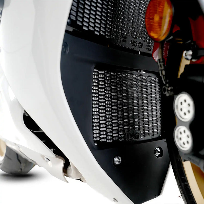 Load image into Gallery viewer, Oil Cooler Guard Yamaha Textured Matt Black R&amp;G
