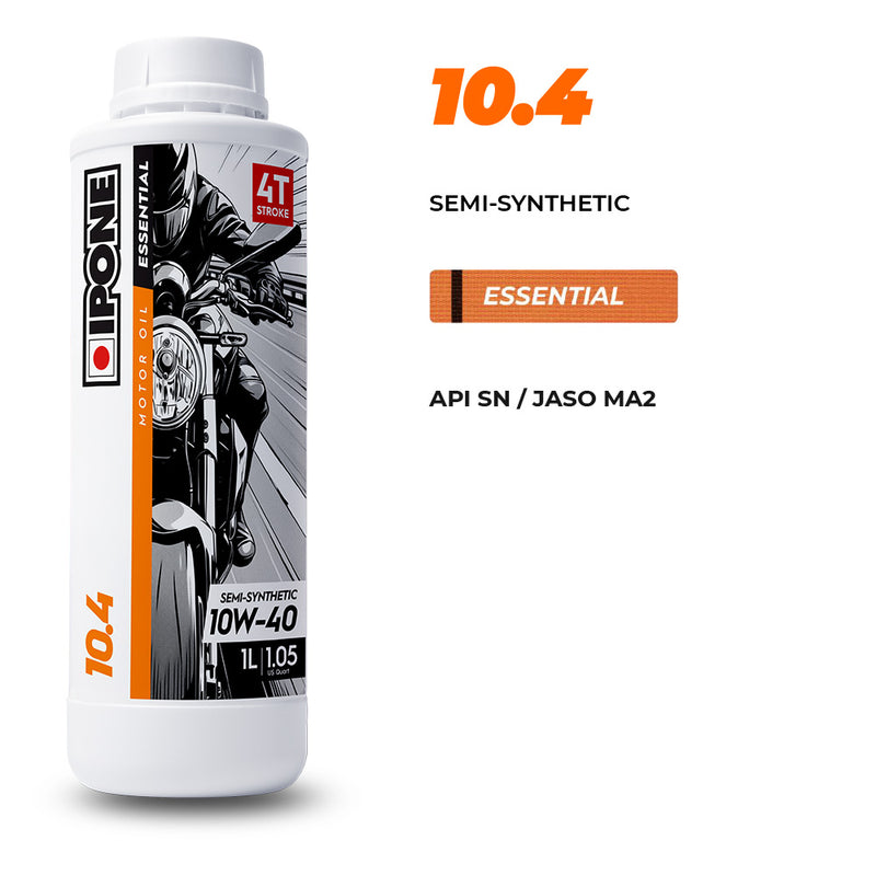 Load image into Gallery viewer, IPONE 10.4 - Semi Synthetic 4T Oil - Orange Belt Essential Motor Oil
