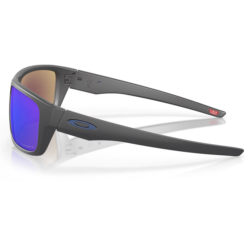 Load image into Gallery viewer, 0OO9367-0660 Oakley Drop Point Sunglasses Matte Dark Grey Frame with PRIZM Sapphire Polarized Lens
