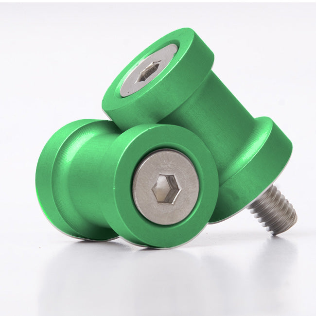 Load image into Gallery viewer, R&amp;G Paddock Stand Bobbins GREEN
