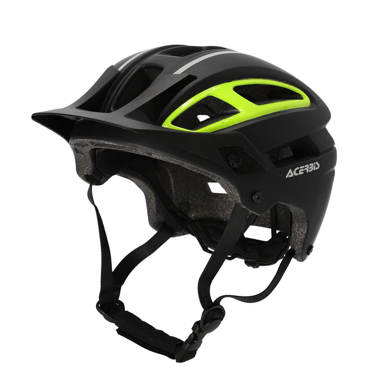 Load image into Gallery viewer, ACERBIS DoubleP MTB Helmet Black Yellow Fluro
