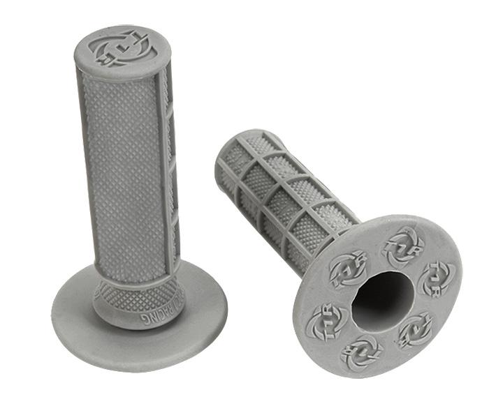 Load image into Gallery viewer, TORC1 HOLE SHOT GRIPS MX WAFFLE MEDIUM COMPOUND GREY INCLUDES GRIP GLUE
