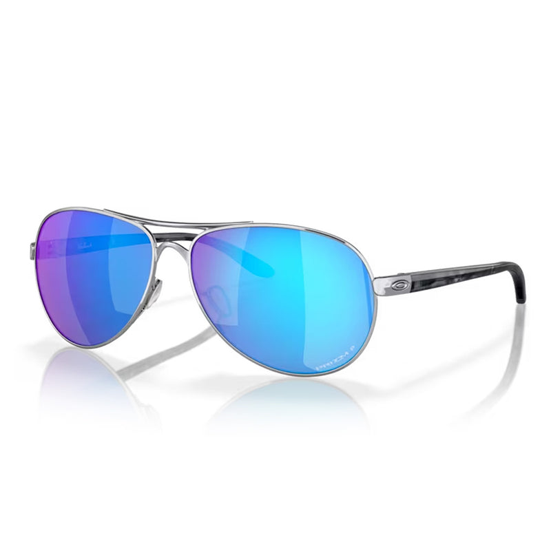 Load image into Gallery viewer, Feedback Prizm Sapphire Polarized Lenses - Polished Chrome Frame

