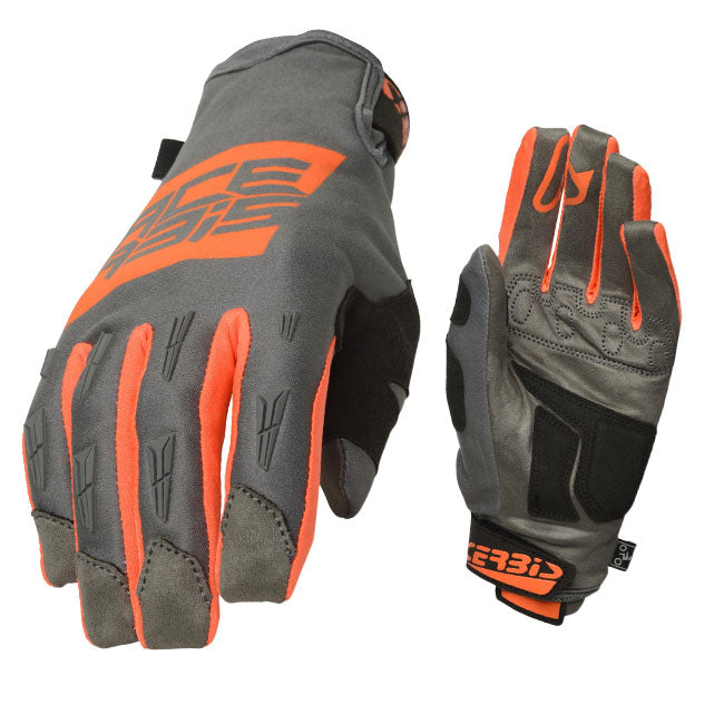 Load image into Gallery viewer, ACERBIS MX-WP HOMOLOGATED GLOVES ORANGE GREY
