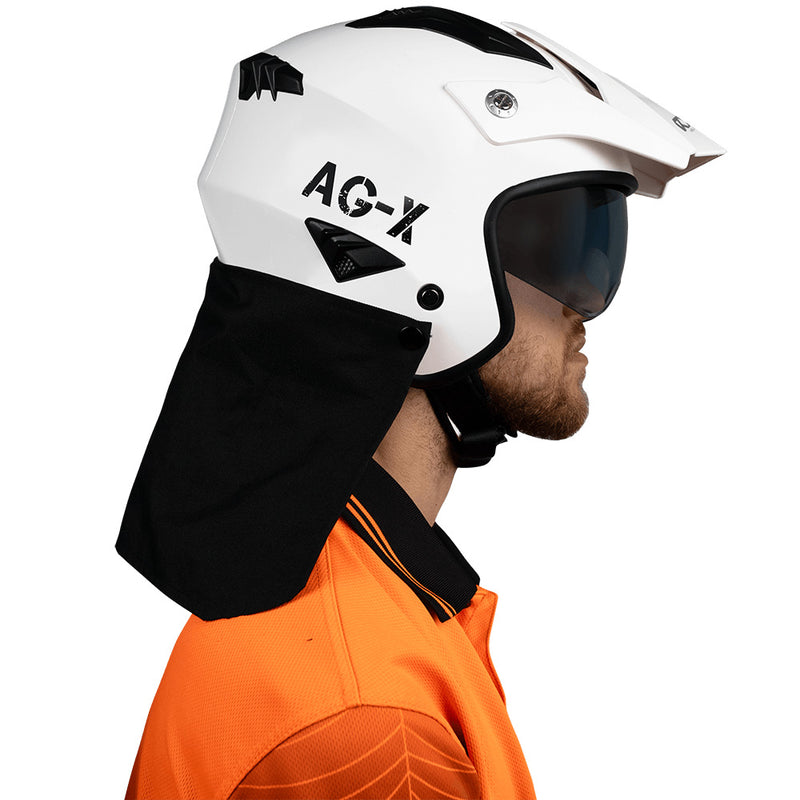 Load image into Gallery viewer, RXT AG-X Open Face Ag Helmet with neck curtain
