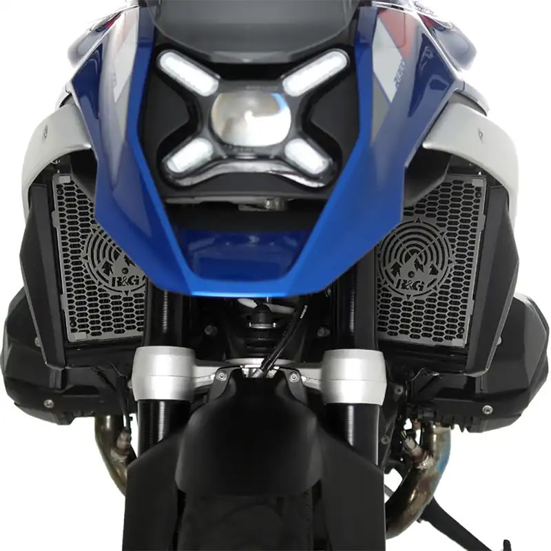 Load image into Gallery viewer, PRO Radiator Guard for BMW R 1300 GS 23- (Pair) and R 1300 GS Adventure 24- Titanium R&amp;G
