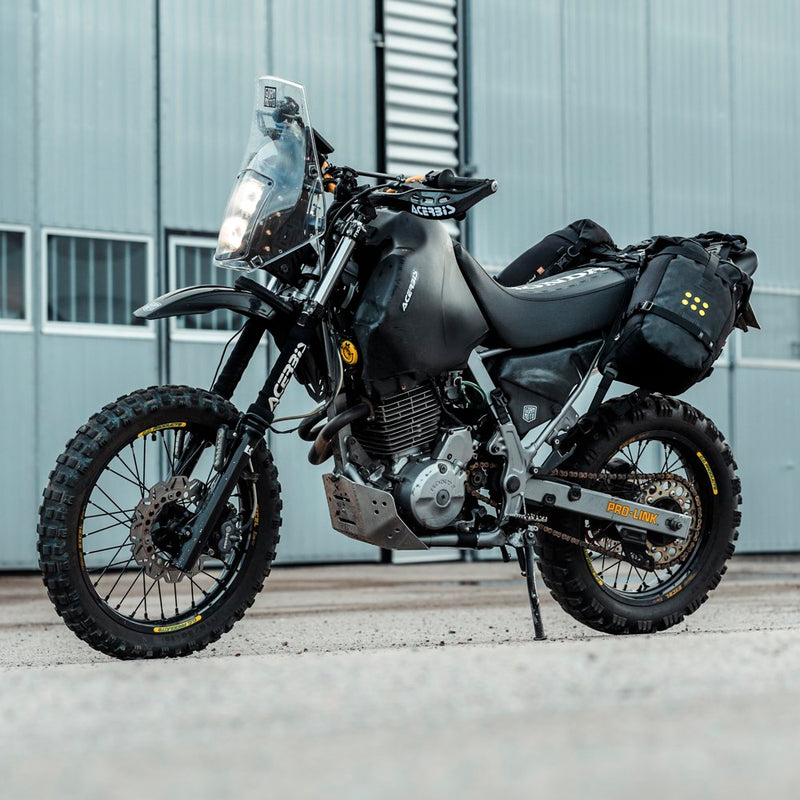 Load image into Gallery viewer, Bike fitted with the Kreiga OS-BASE and OS-Adventure Packs
