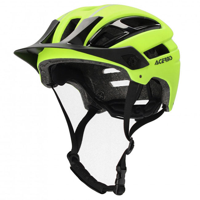 Load image into Gallery viewer, ACERBIS DoubleP MTB Helmet Yellow Fluro Black

