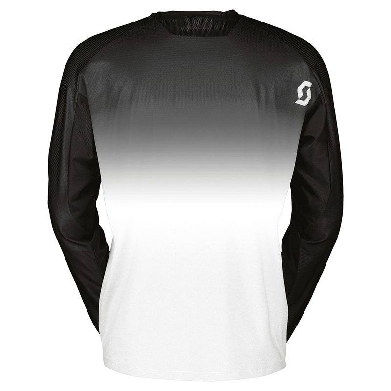 Load image into Gallery viewer, SCOTT Swap EVO MX Jersey, Caviar Black/Bright White - back
