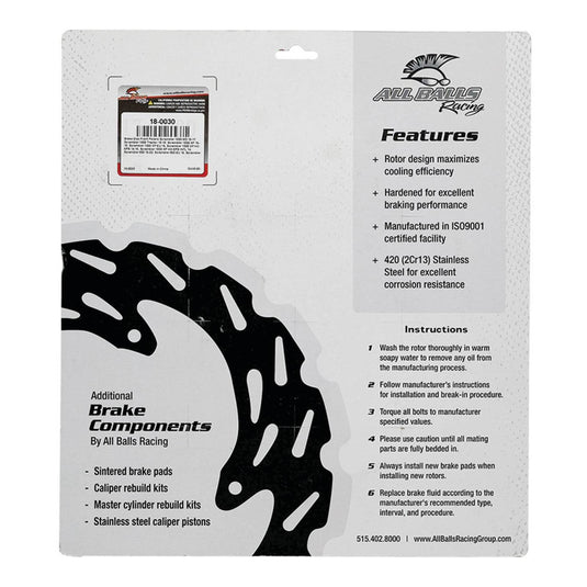 Brake Disc Front / Rear 18-0030