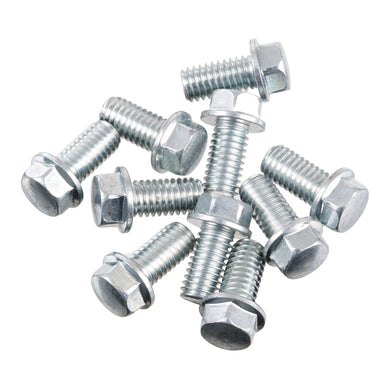 Bolt 8mm M6x12mm Hex Flange Bolt (Packet of 10)