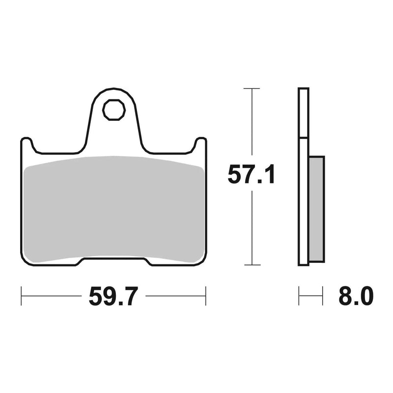 Load image into Gallery viewer, Brembo Prime Sinter Rear Brake Pads 07KA21SP
