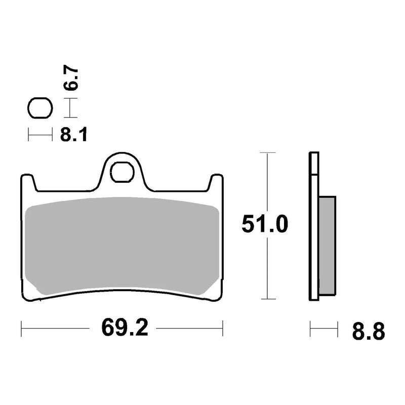 Load image into Gallery viewer, Brembo Xtra Sinter Front Brake Pads 07YA23SR
