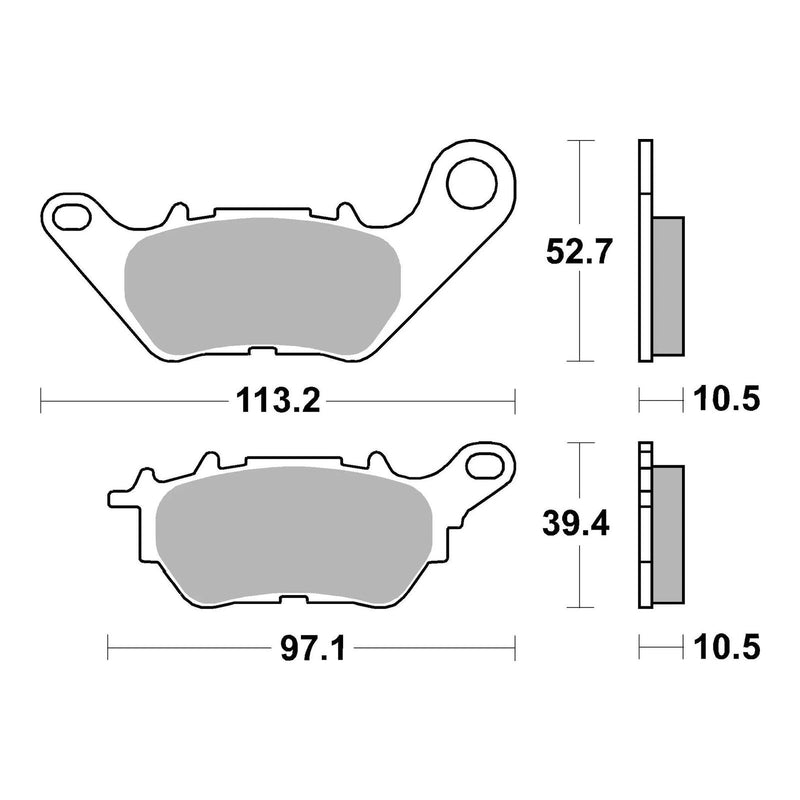 Load image into Gallery viewer, Brembo Prime Carbon Ceramic Rear Brake Pads 07YA53CC

