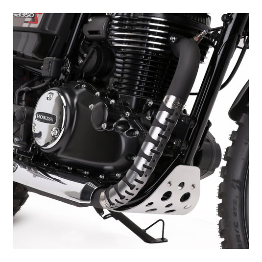 DRC Universal 4-Stroke Exhaust Pipe Guard - Titanium Color