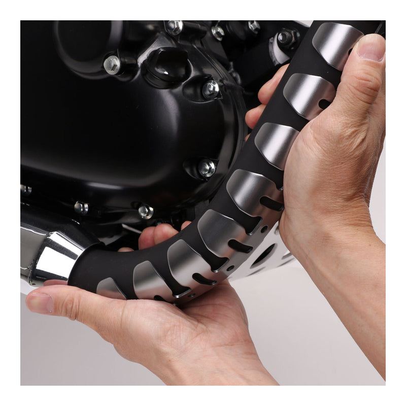 Load image into Gallery viewer, DRC Universal 4-Stroke Exhaust Pipe Guard - Titanium Color
