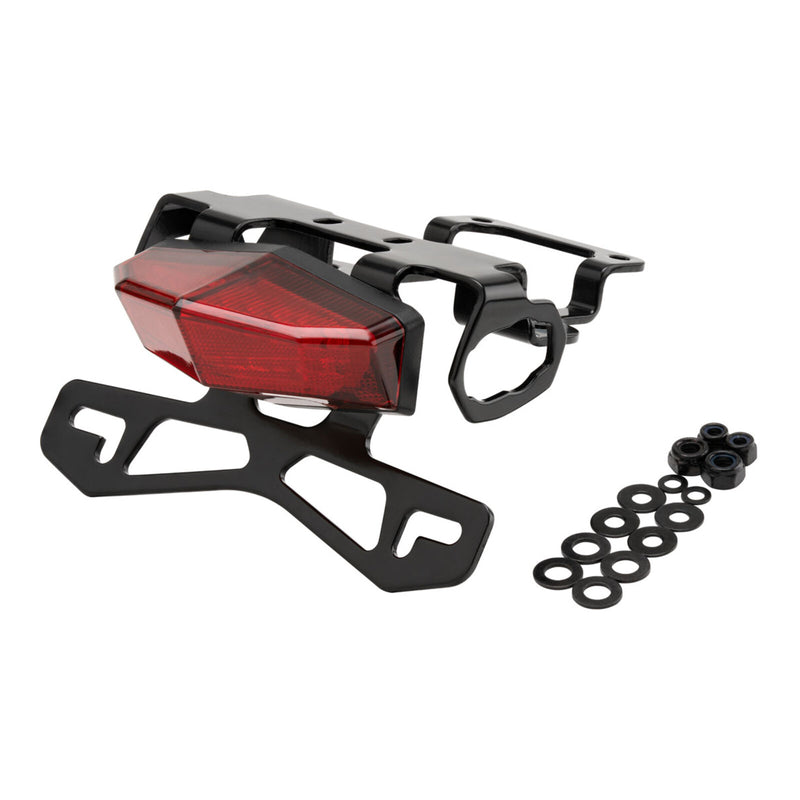 Load image into Gallery viewer, DRC Edge Tail Light Holder Kit with Red Lens - Kawasaki KLX230 (2020+)
