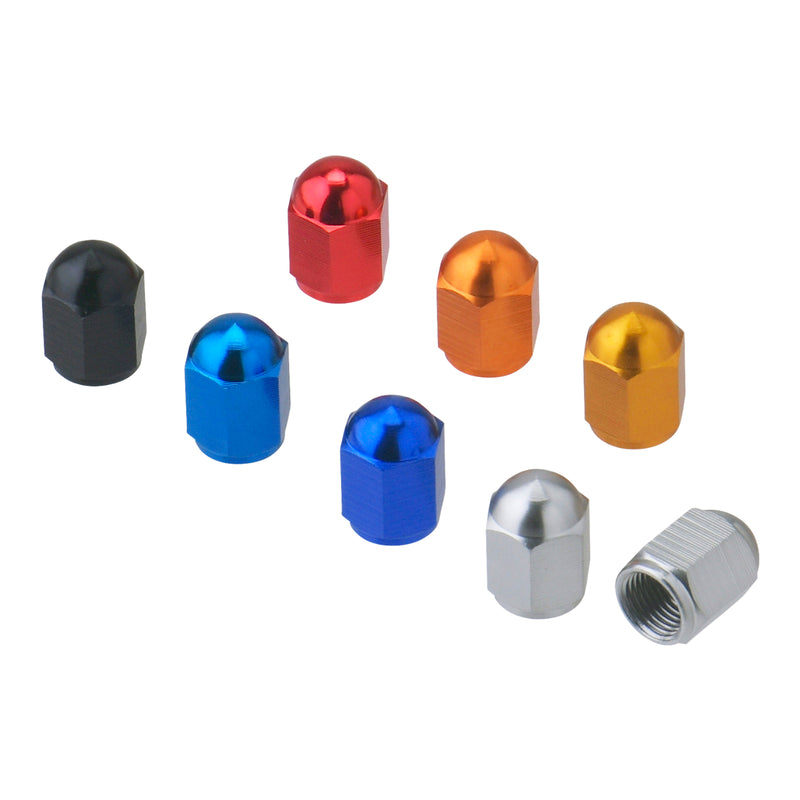 Load image into Gallery viewer, DRC ALUMINUM VALVE CAPS 2PCS BLACK

