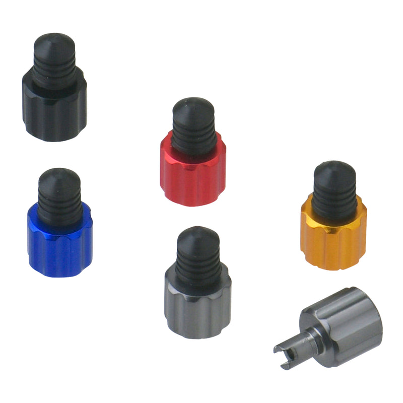 Load image into Gallery viewer, DRC AIRVALVE CAP W/VALVE WRENCH 2PCS BLUE

