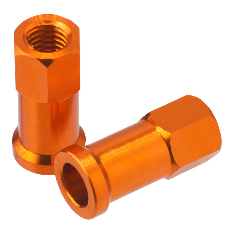 Load image into Gallery viewer, DRC RIM LOCK NUTS 2PCS ORANGE
