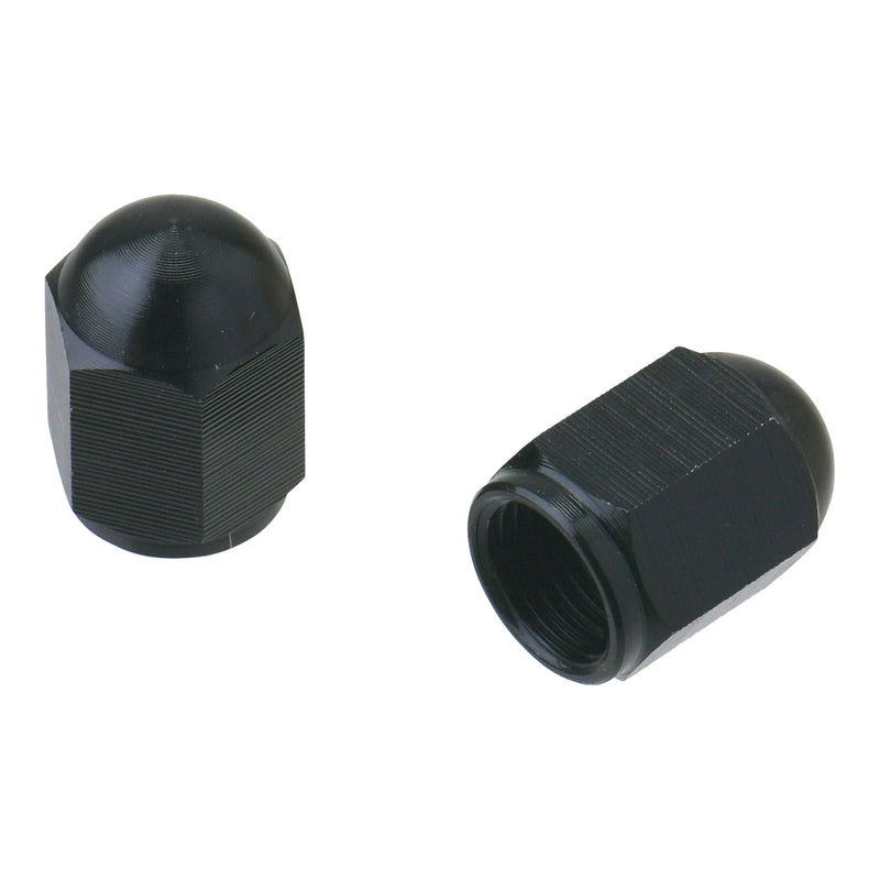 Load image into Gallery viewer, DRC ALUMINUM VALVE CAPS 2PCS BLACK
