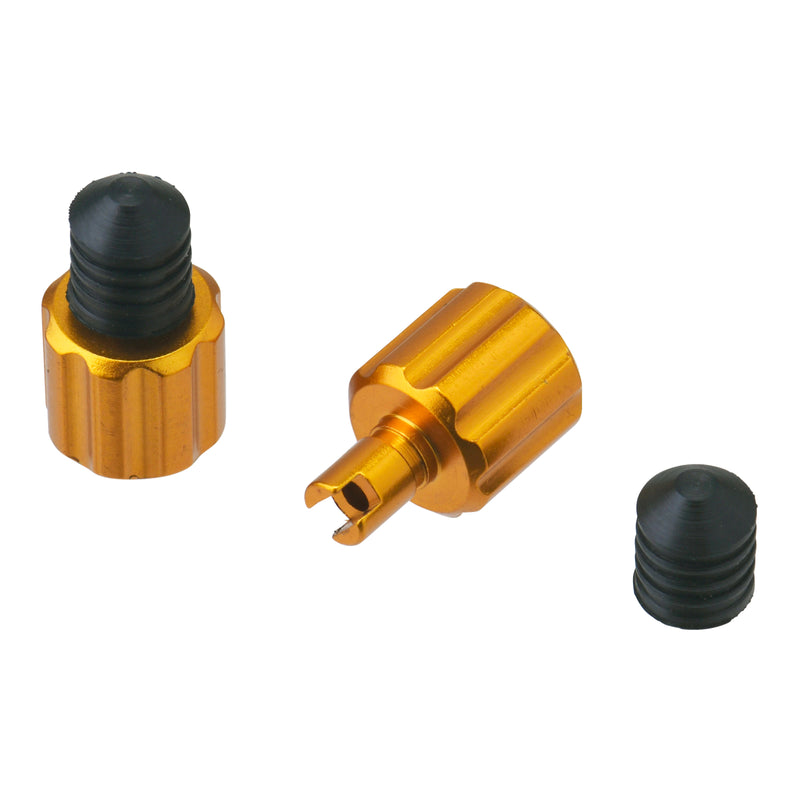 Load image into Gallery viewer, DRC AIRVALVE CAP W/VALVE WRENCH 2PCS GOLD
