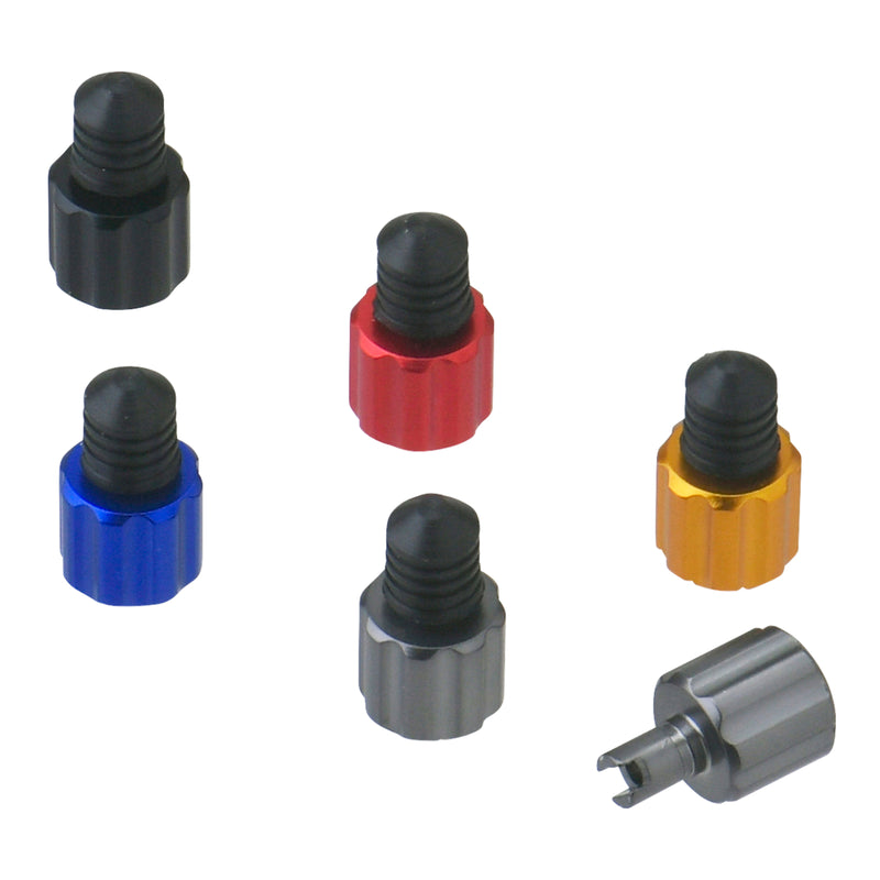 Load image into Gallery viewer, DRC AIRVALVE CAP W/VALVE WRENCH 2PCS RED
