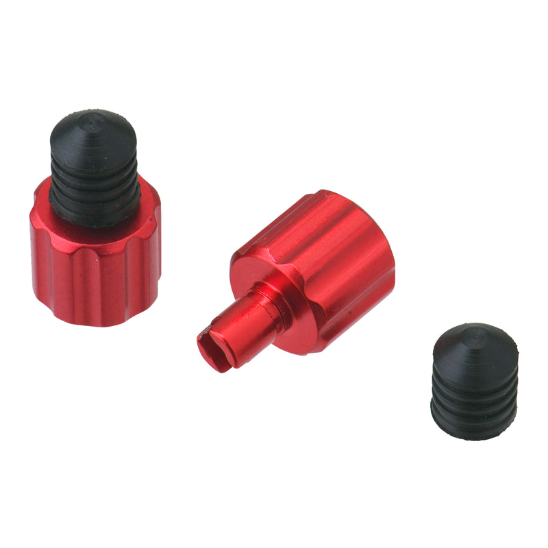 Load image into Gallery viewer, DRC AIRVALVE CAP W/VALVE WRENCH 2PCS RED
