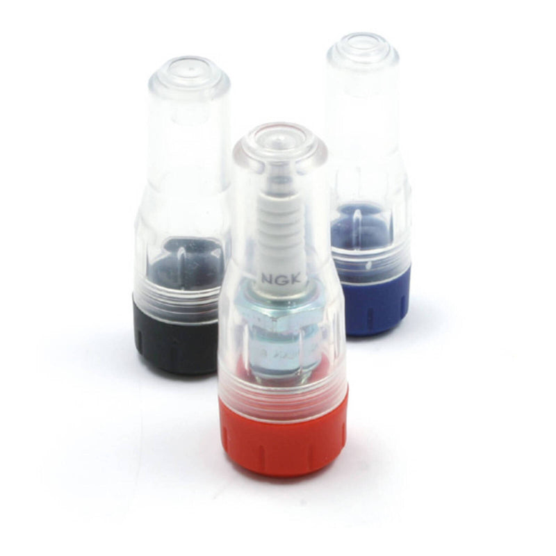 Load image into Gallery viewer, DRC SPARK PLUG PROTECTOR B-TYPE CLEAR/RED
