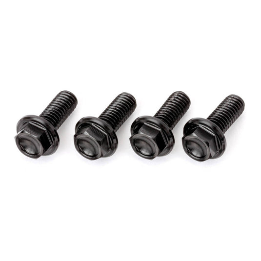 DRC Aluminum M6 Flange Bolts 20mm - Black 4pcs