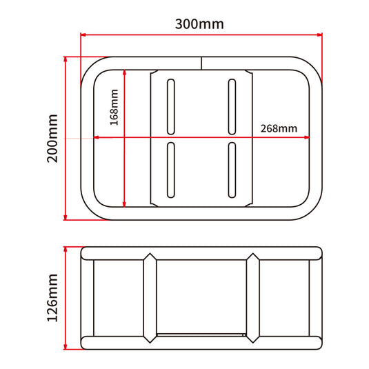 DRC Carrier Box Aluminium 300.200.126