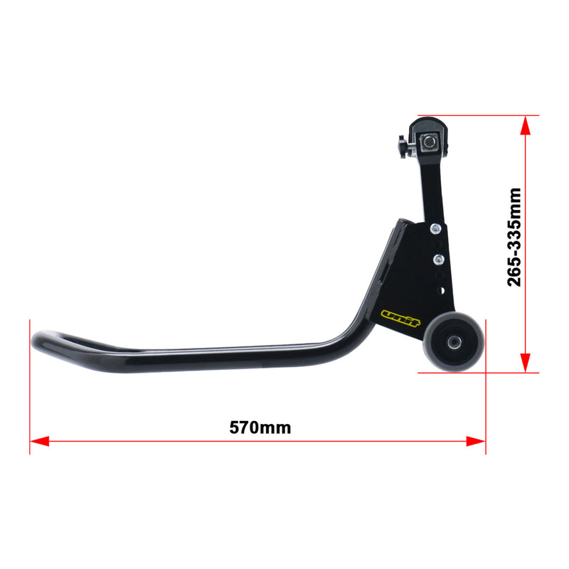 Load image into Gallery viewer, UNIT Street Bike Rear Paddock Adjustable Stand - Black
